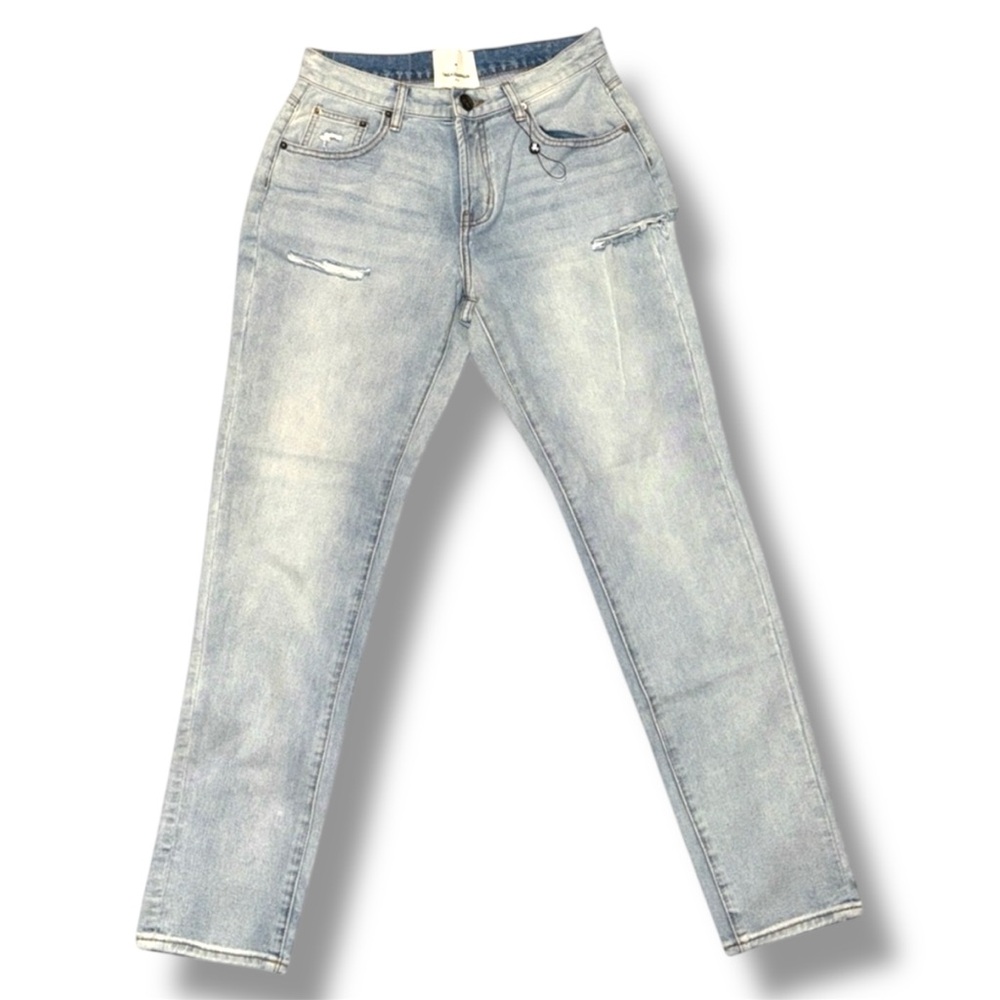 NWT Size 28 Free People One Teaspoon Light Blue Distressed Ripped Jeans